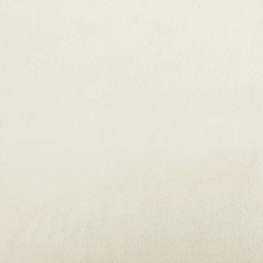 2 db krémszínű bársony díszpárna Ø15x50 cm
