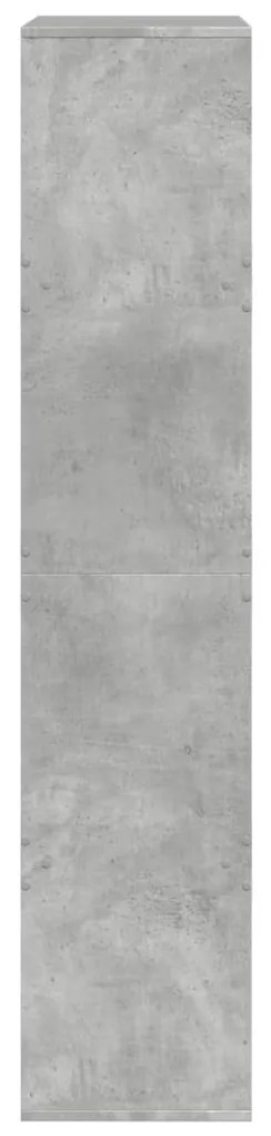 betonszürke szerelt fa térelválasztó 100 x 33 x 155,5 cm