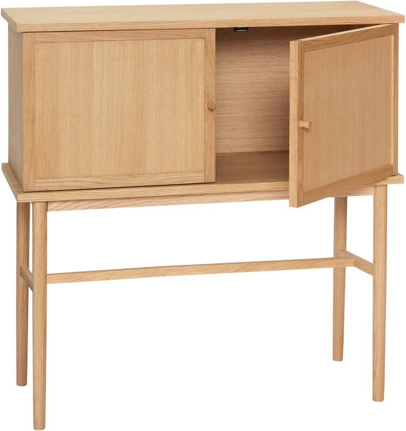 Natúr színű szekrény tölgyfa dekorral 90x90 cm Dash – Hübsch