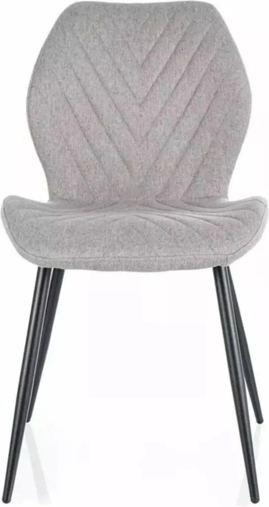 Szürke kárpitozott szék étkezőbe, nappaliba, modern fésülködőasztalokhoz Mike