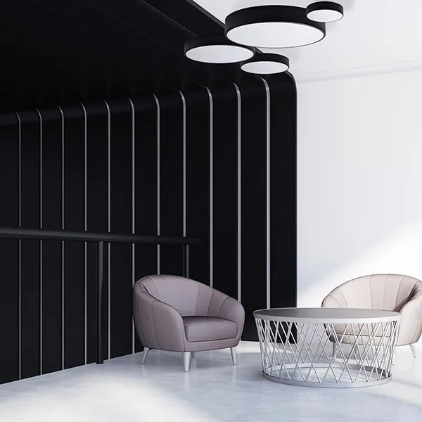 Brilagi - Érzékelős mennyezeti lámpa CLARE 2xE27/24W/230V átm. 30 cm fekete