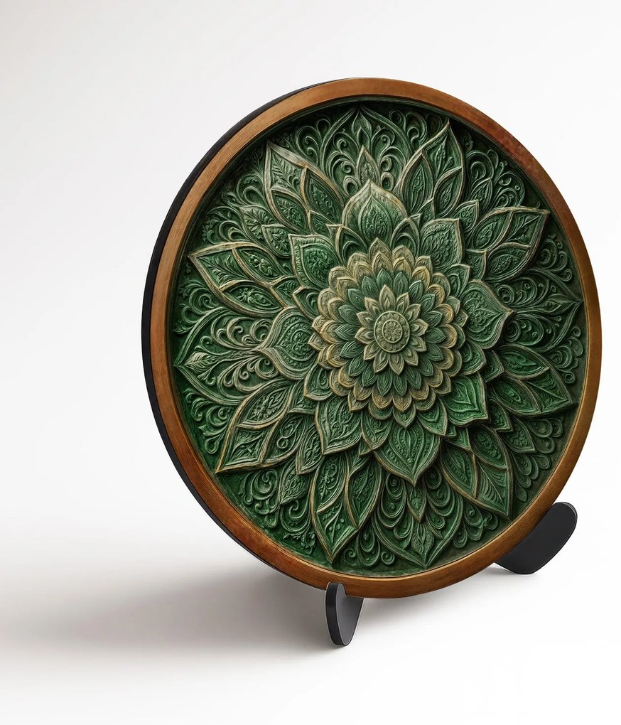 DUBLEZ | Mandala a falra - Smaragd