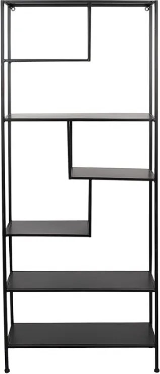 Fali állvány fekete 60x23x144 cm