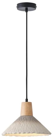 Csillár zsinóron 1xE27/15W/230V krémes