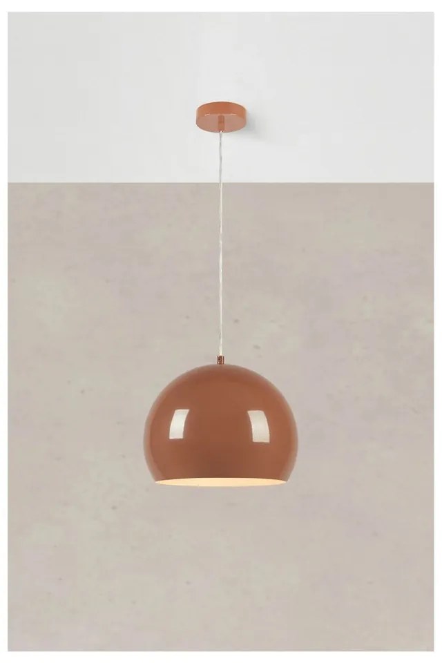 Barna függőlámpa fém búrával ø 28 cm Pop – Markslöjd