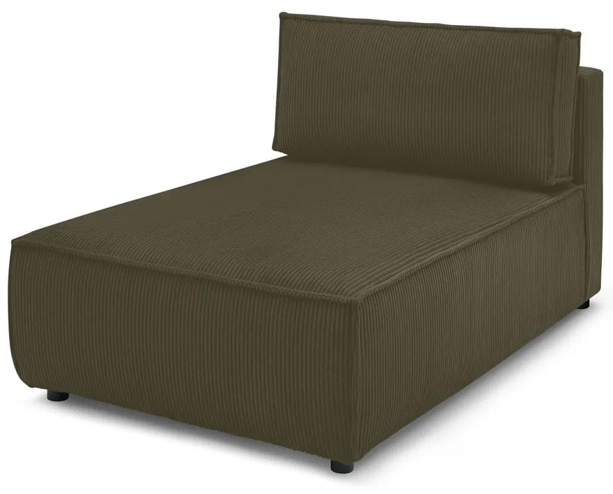 Világoszöld kordbársony kanapé modul (variálható) Nihad modular – Bobochic Paris