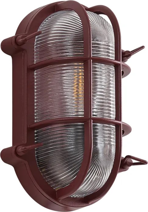 Kültéri fali lámpa sötétvörös IP44 - Noutica