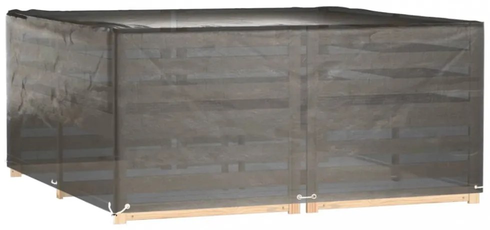 2 db négyzet alakú kerti bútorhuzat 16 fűzőlyukkal 205x205x90cm