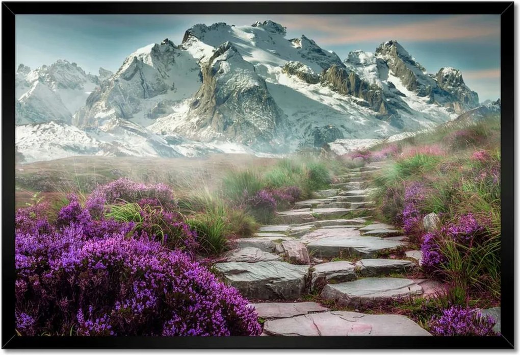 Poszterek keretben 60x40 Hegyi táj Tájkép