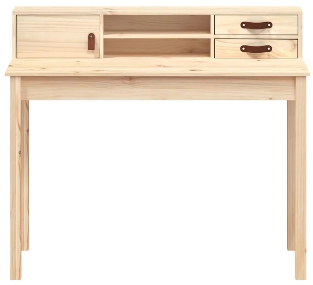 vidaXL tömör fenyőfa íróasztal 110 x 50 x 93 cm