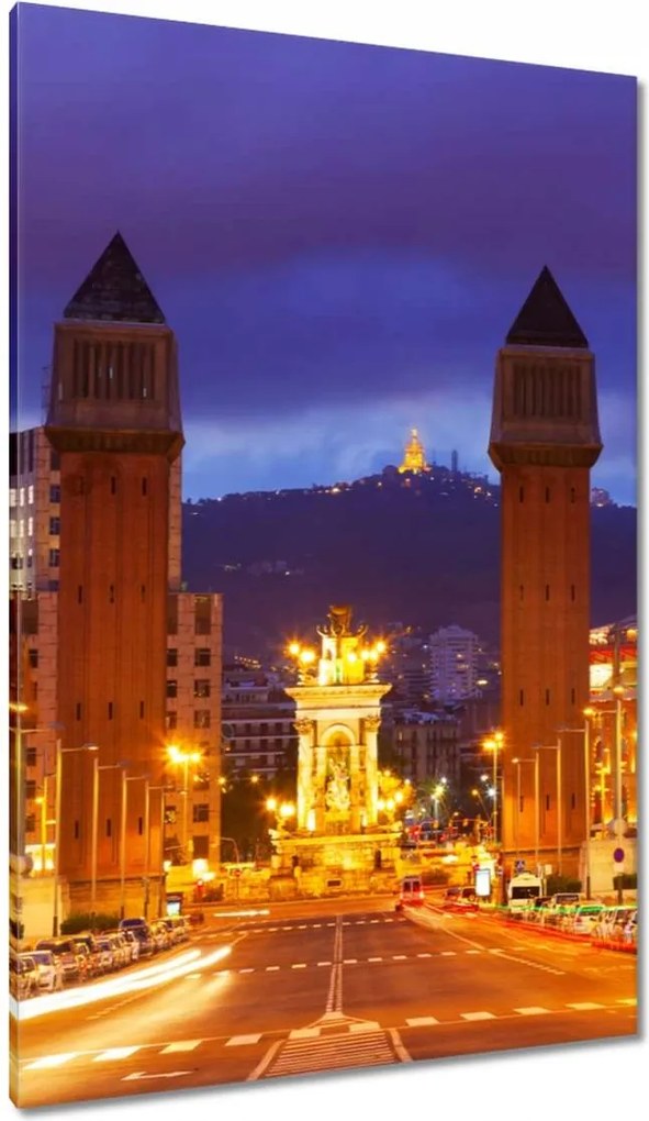 Festmények 80x120 Barcelona Panorama