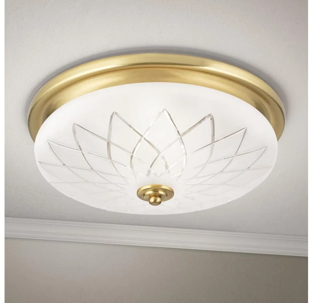 Orion DL 7-791/37 - Mennyezeti lámpa PORTO 2xE27/40W/230V átm. 37 cm arany