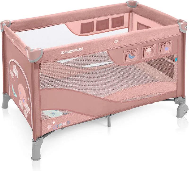 Baby Design Dream Regular multifunkciós Utazóágy - rózsaszín 2019