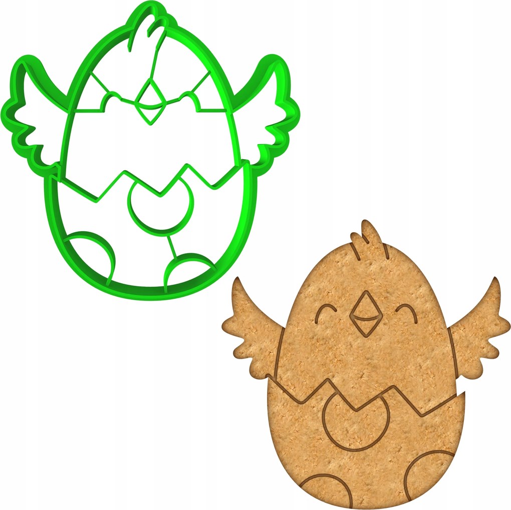 Húsvéti Forma Mézeskalács lyukasztó Húsvéti Csirke Csirke 8cm