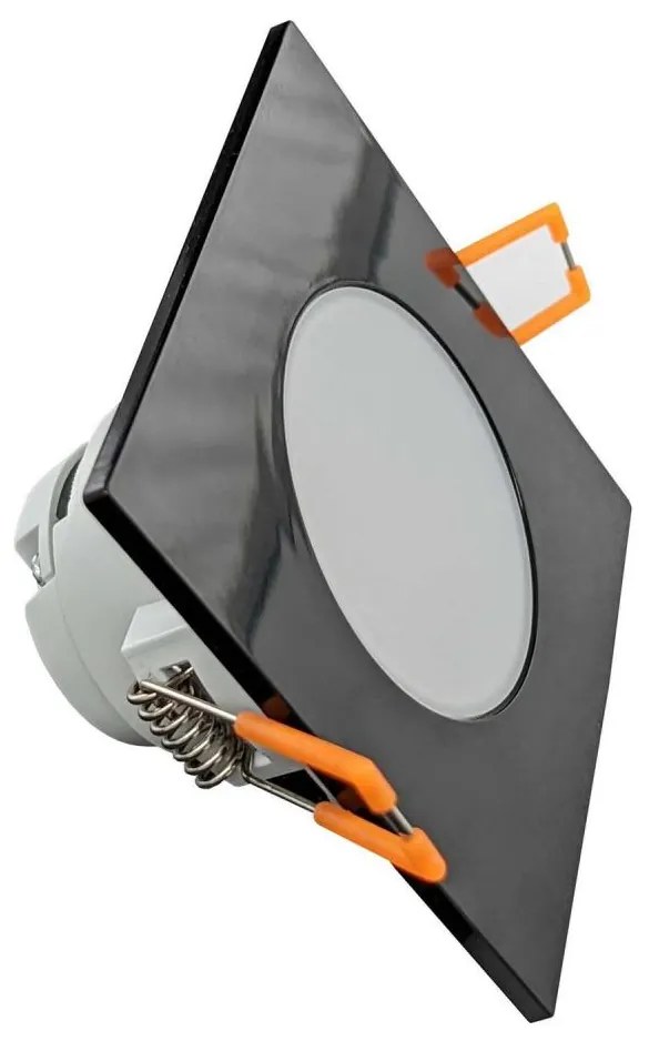 LED Fürdőszobai beépíthető lámpa LED/8W/230V 4000K IP65 fekete