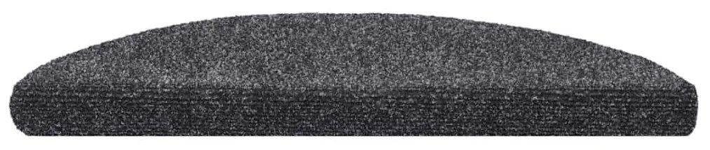 30 db sötétszürke öntapadó lépcsőszőnyeg 56 x 17 x 3 cm