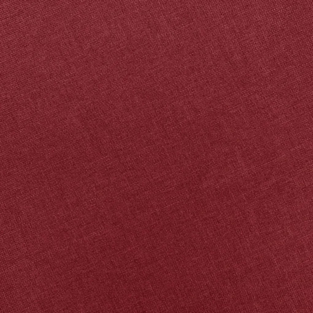 bordó szövet fotel lábzsámollyal