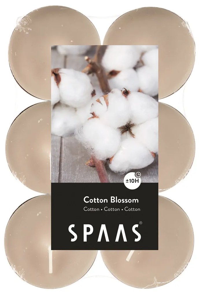 SPAAS Tealámpák illatosított MAXI 12db pamut virág