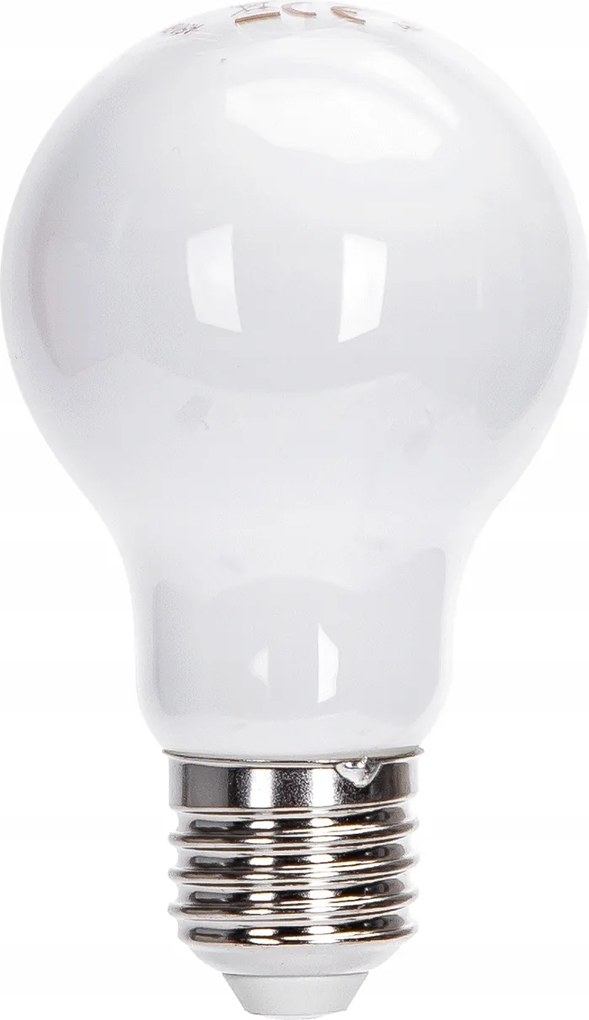 Izzó E27 A60 Led 8W Filament fehér hideg üveg tejfehér