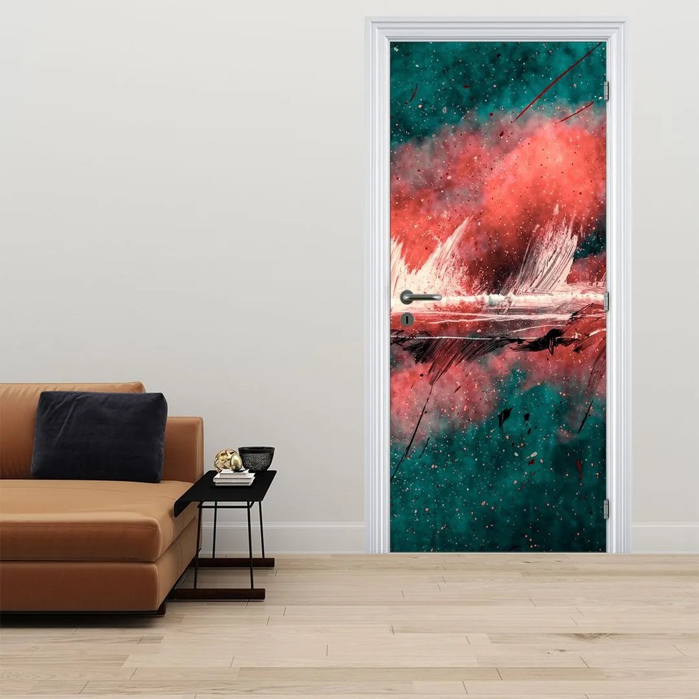 Fotótapéta ajtóra - Robbanás kerozinban (95x205cm)