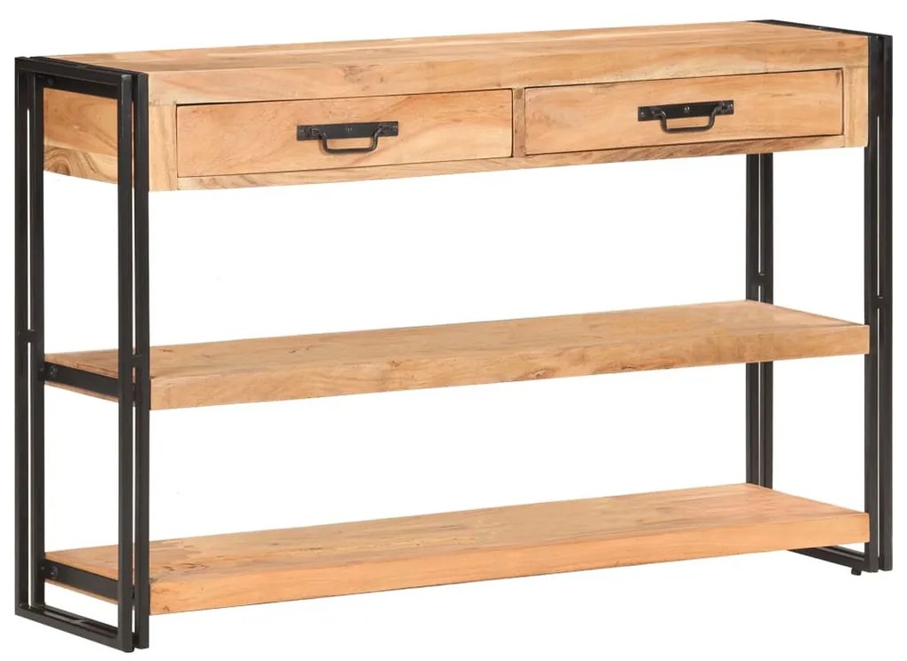 tömör akácfa komód 120 x 30 x 75 cm