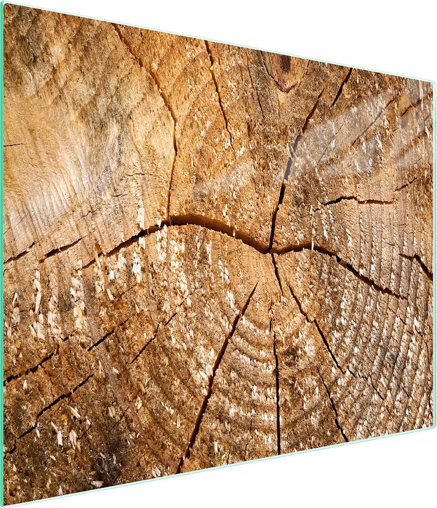 Üveg Vágódeszka 52x30 Fa Edzett Üveg