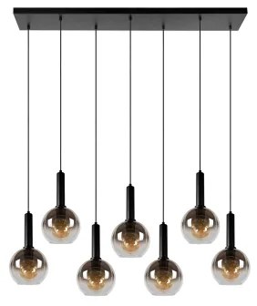 Lucide 45402/07/30 - Csillár zsinóron MARIUS 7xE27/40W/230V fekete