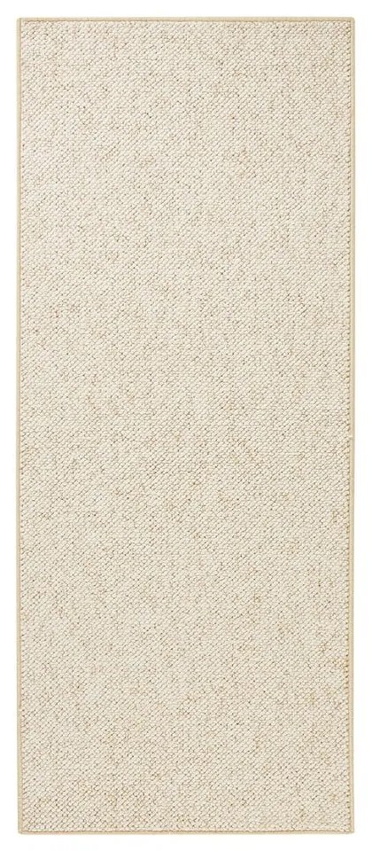 Krémszínű futószőnyeg 80x200 cm Wolly – BT Carpet