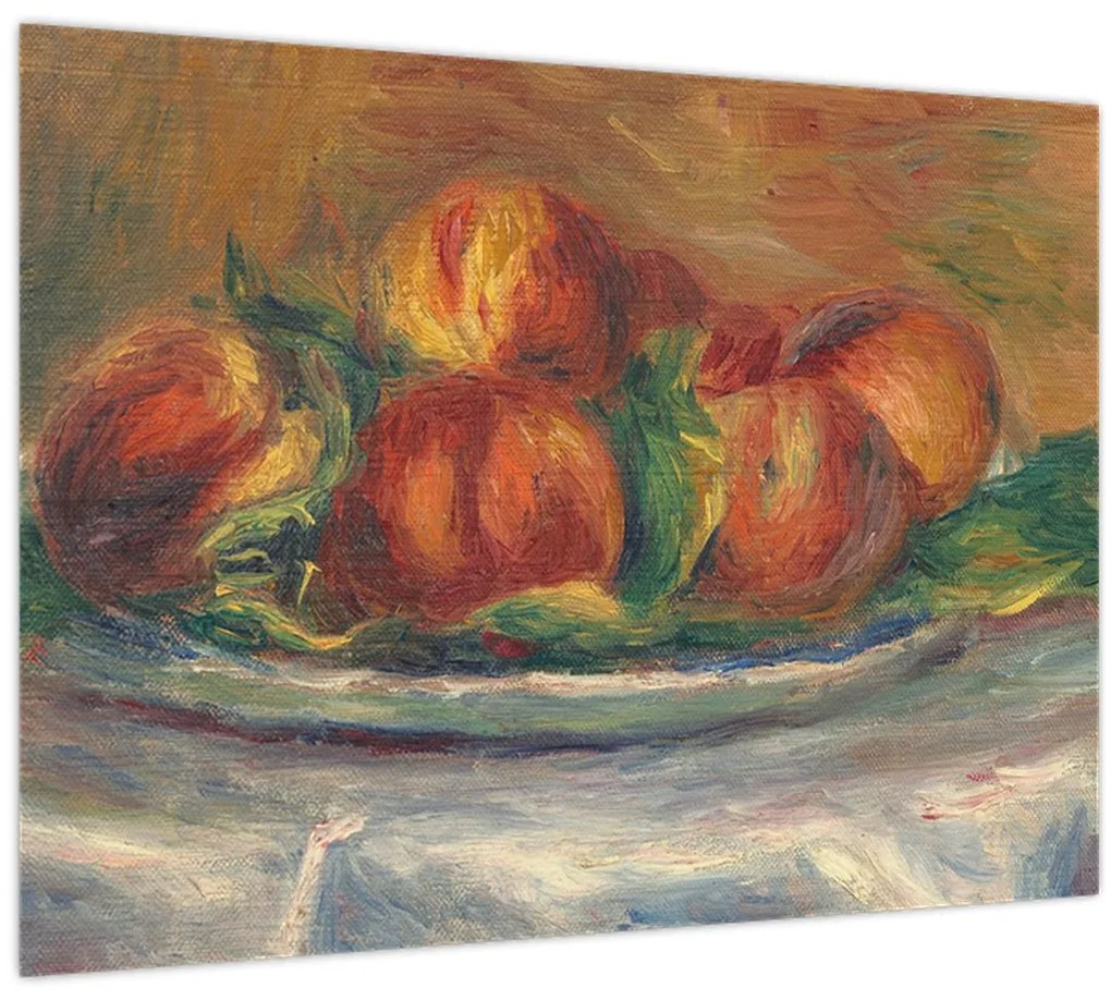 Kép - Auguste Renoir, Peaches on a  Plate, reprodukciók (70x50 cm)