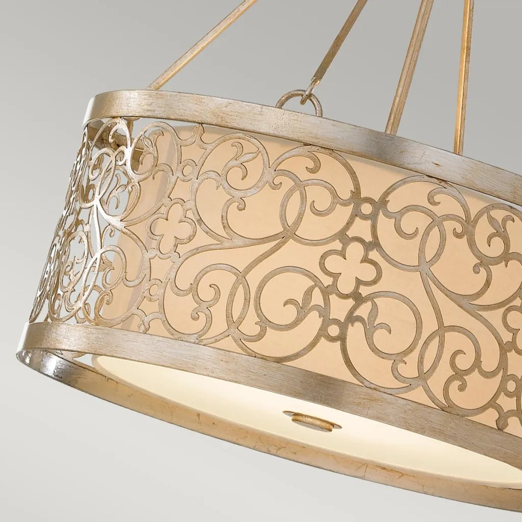 ELSTEAD FE-ARABESQUE4 ARABESQUE Ernyős Függesztett Lámpa Ekrü, Patina E27 IP20