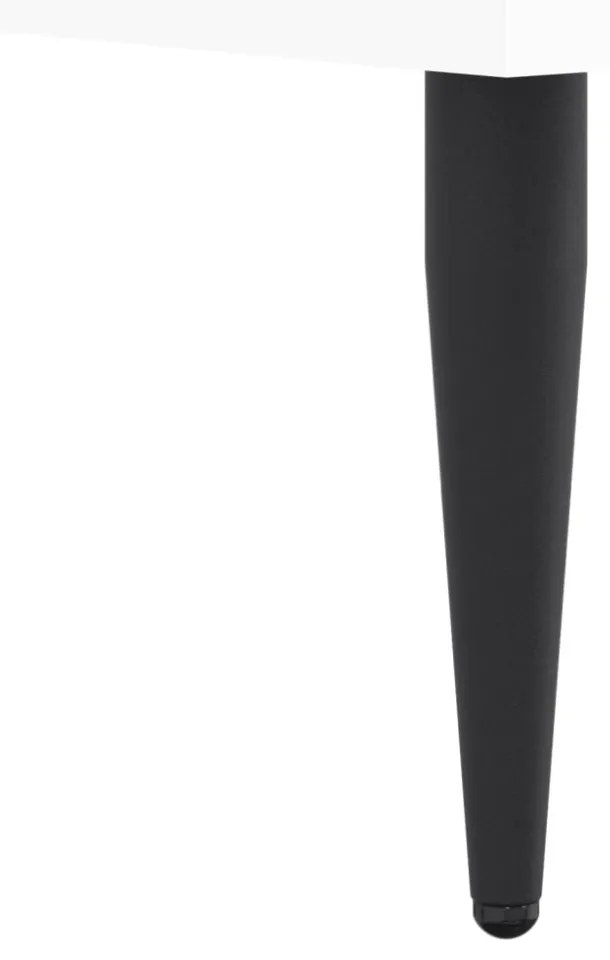 vidaXL magasfényű fehér szerelt fa ágykeret 140 x 190 cm