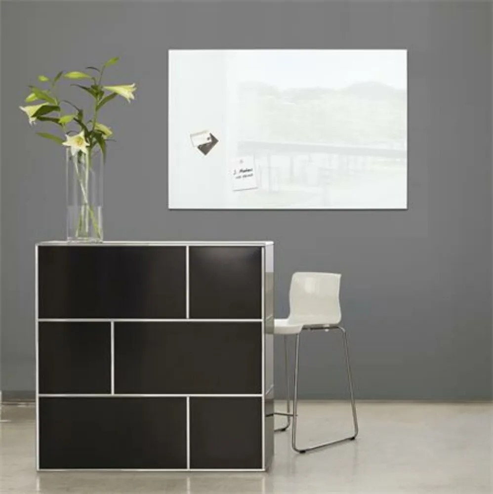 Mágneses üvegtábla, 100x65 cm, SIGEL Artverum® fehér (SDGL141)