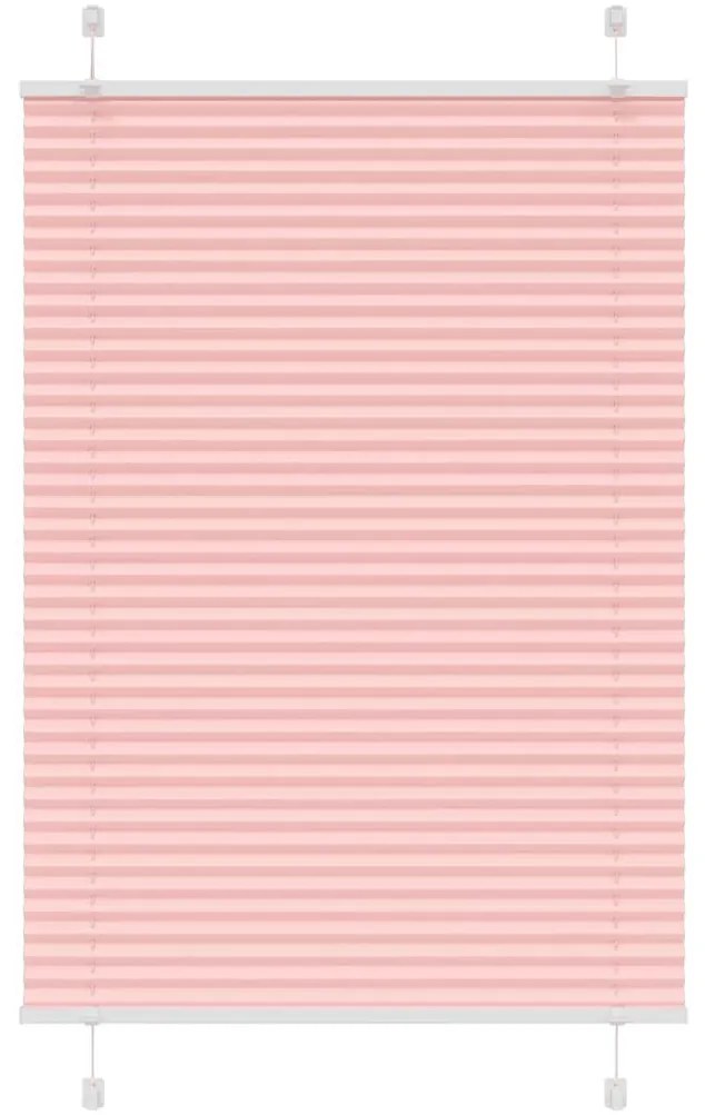 pliszírozott redőny rózsaszín 100x100 cm szövetszélesség 99,4cm
