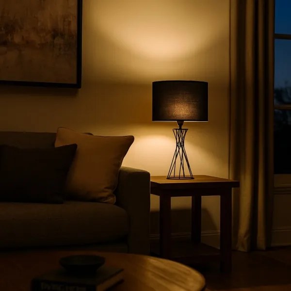 Rabalux 74082 - NIVRA asztali lámpa 1xE27/40W/230V fekete