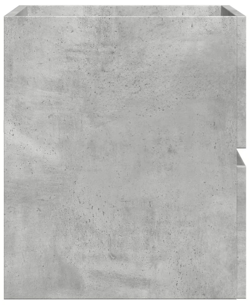 Betonszürke szerelt fa fürdőszobaszekrény 60 x 38,5 x 45 cm