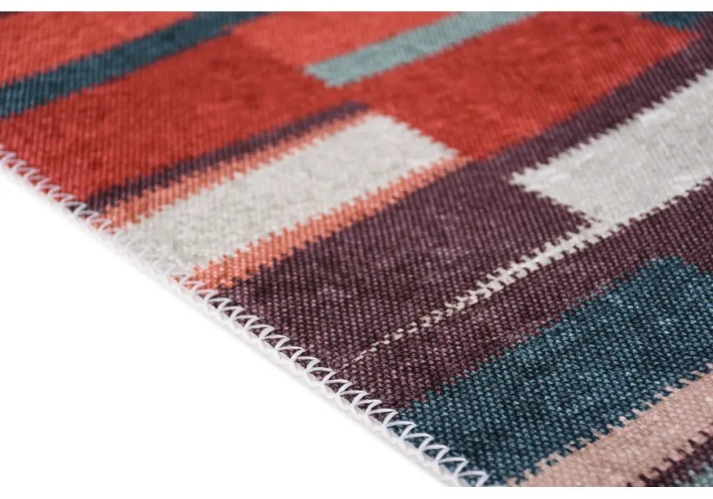 Piros mosható szőnyeg 60x100 cm Blocks of Fun – Vitaus