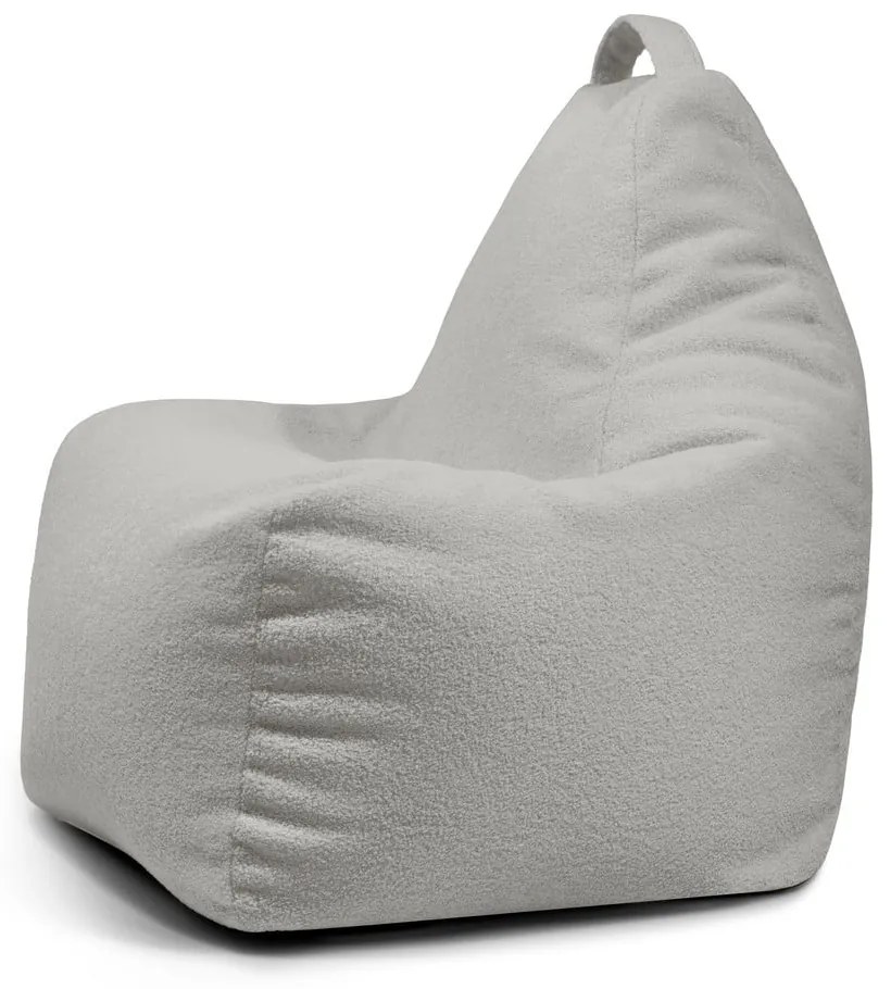 Világosszürke buklé babzsákfotel Play Amuse – SLOWDOWN