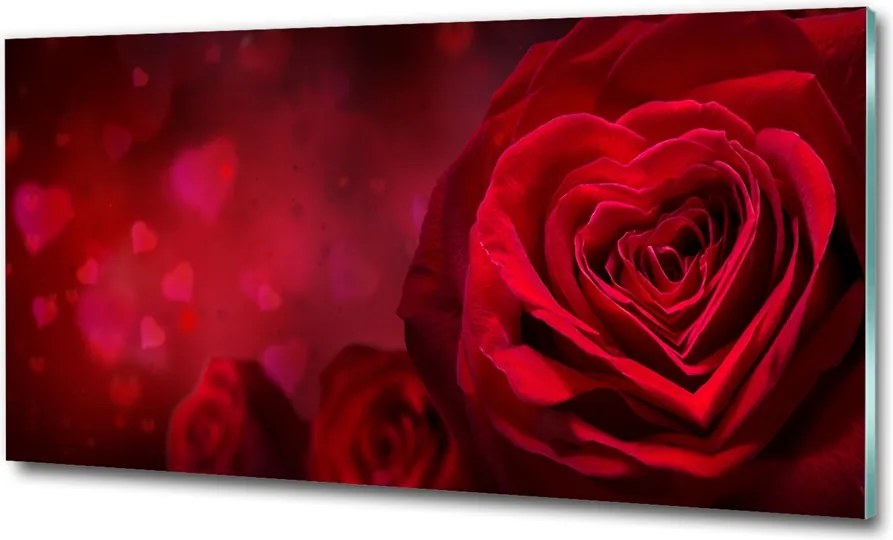 Fotó kép edzett üveg pipacs mező 100x70