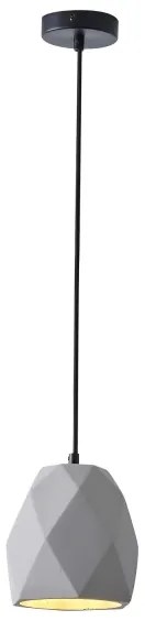 Csillár zsinóron 1xE27/40W/230V szürke