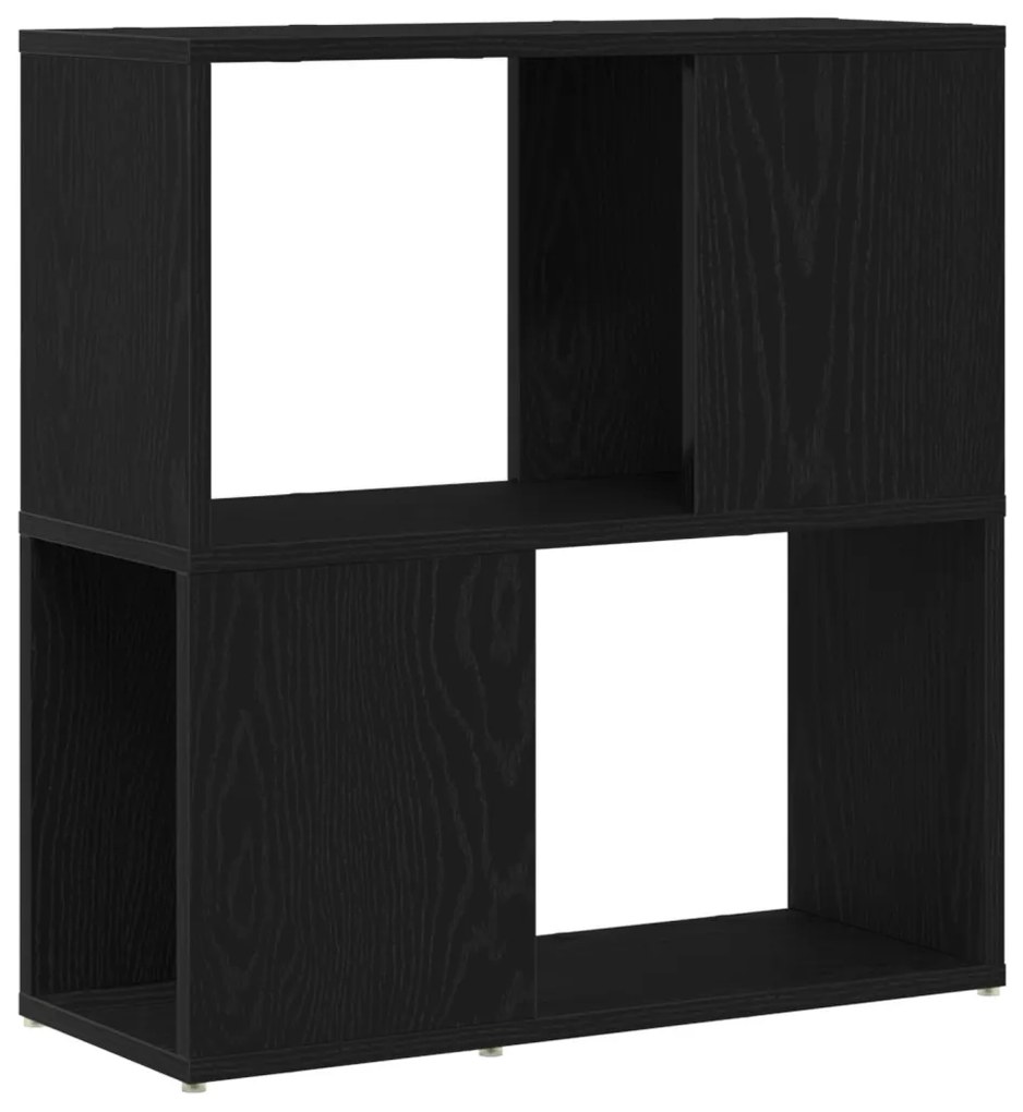 Könyvespolc Fekete tölgy 60x24x63 cm Mérnök Fa