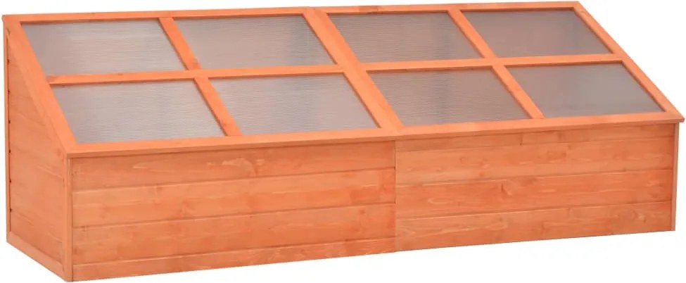 vidaXL fa melegház 180 x 57 x 62 cm