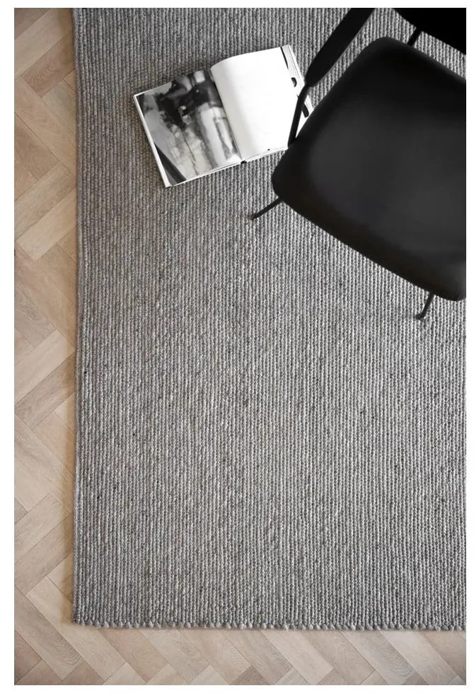 Szürke gyapjú szőnyeg 400x300 cm Auckland - Rowico