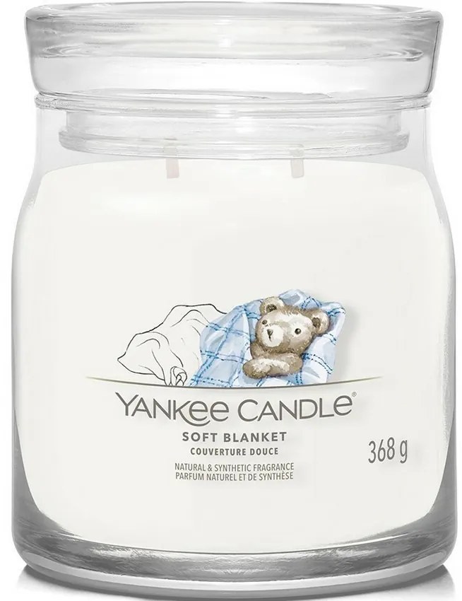 Yankee Candle Signature Soft Blanket illatgyertya, közepes méretű, 368 g