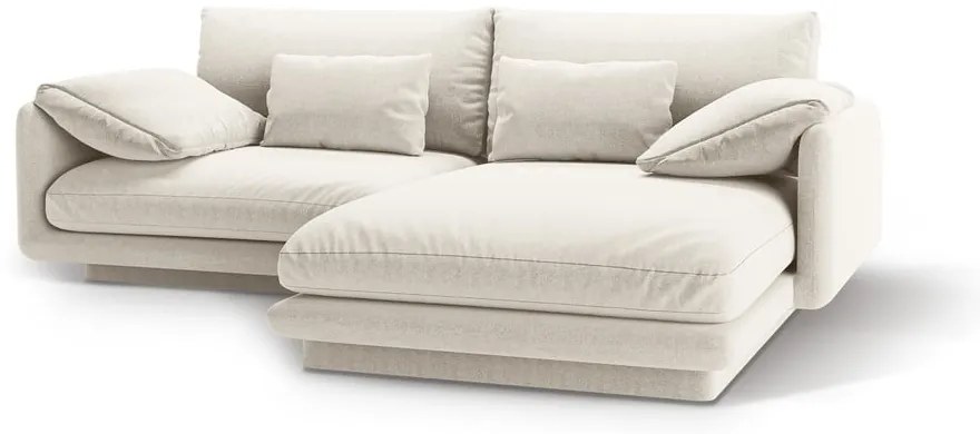 Fehér sarokkanapé (jobb oldali) Torino – Micadoni Home