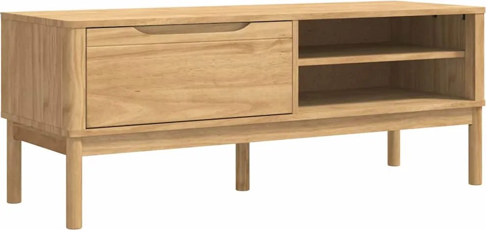 vidaXL Előszoba pad FLORO Faggyú barna 115 x 40 x 45 cm Tömör fenyőfa