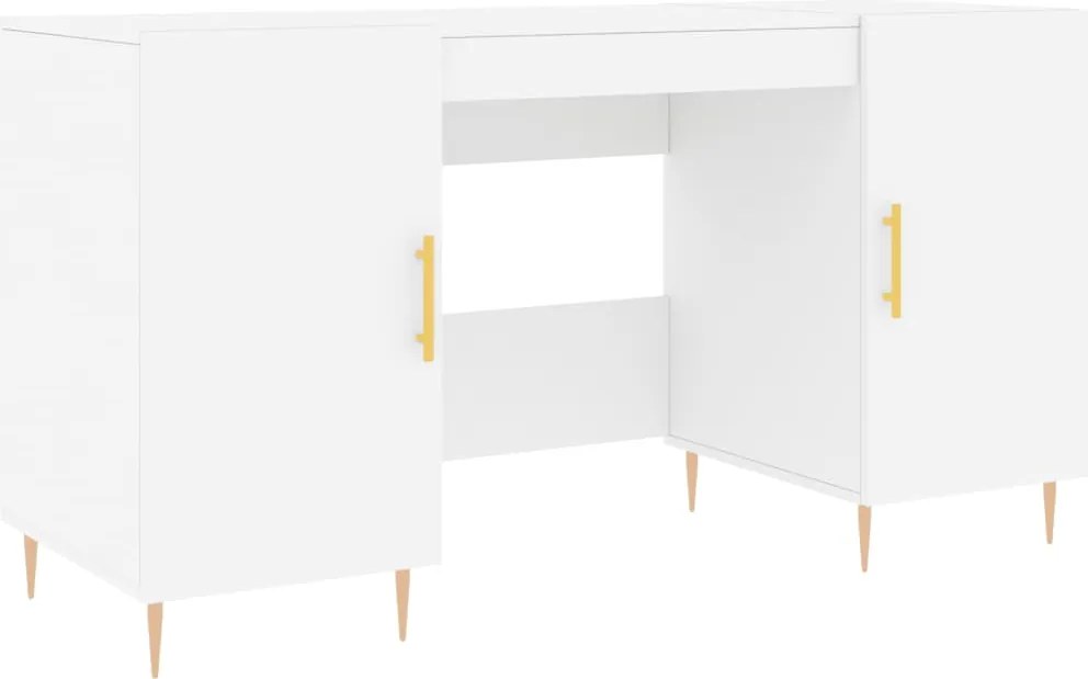 vidaXL fehér szerelt fa íróasztal 140 x 50 x 75 cm