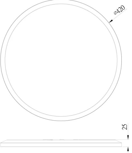 Globo 41562-24B - LED Fürdőszobai mennyezeti lámpa SAPANA LED/24W/230V IP44