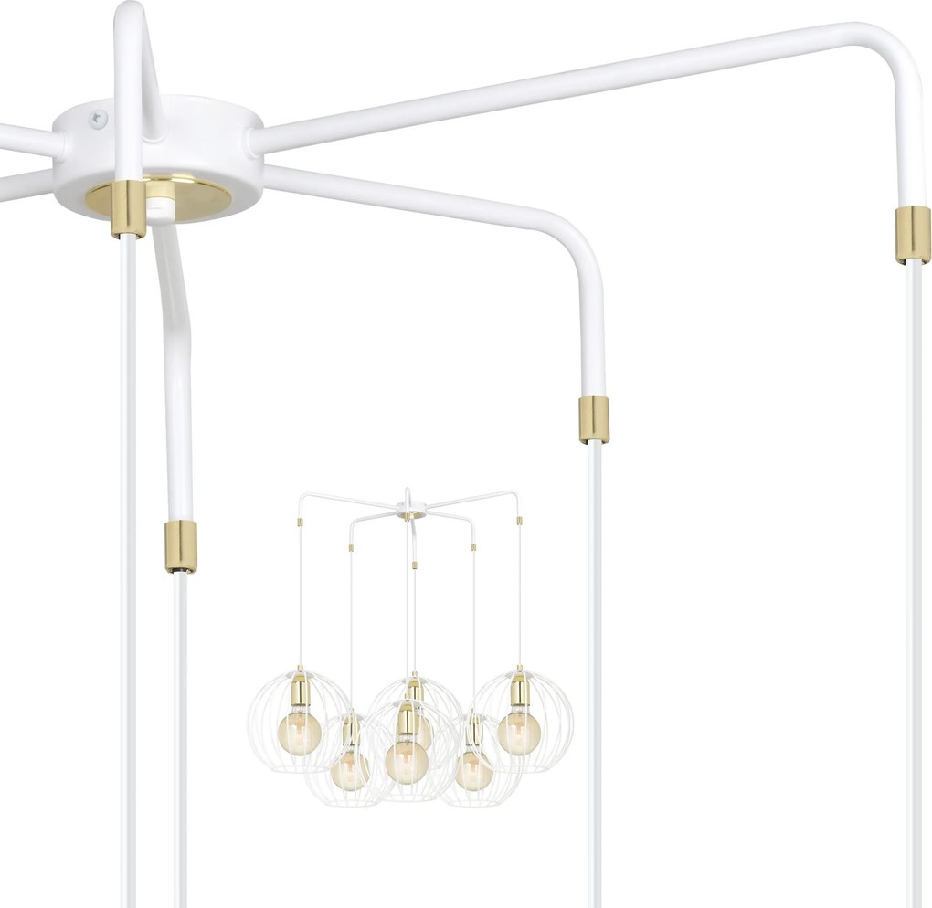 Emibig modern függeszték albio fehér emi145/6