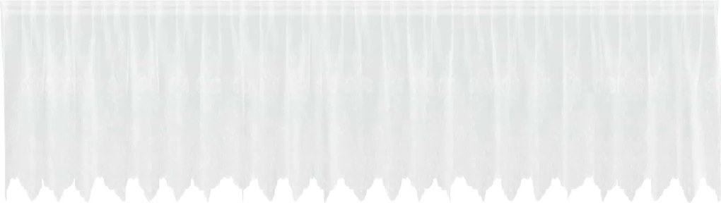 vidaXL Csipkés Függöny függönyökkel Fehér 80 x 600 cm Poliészter