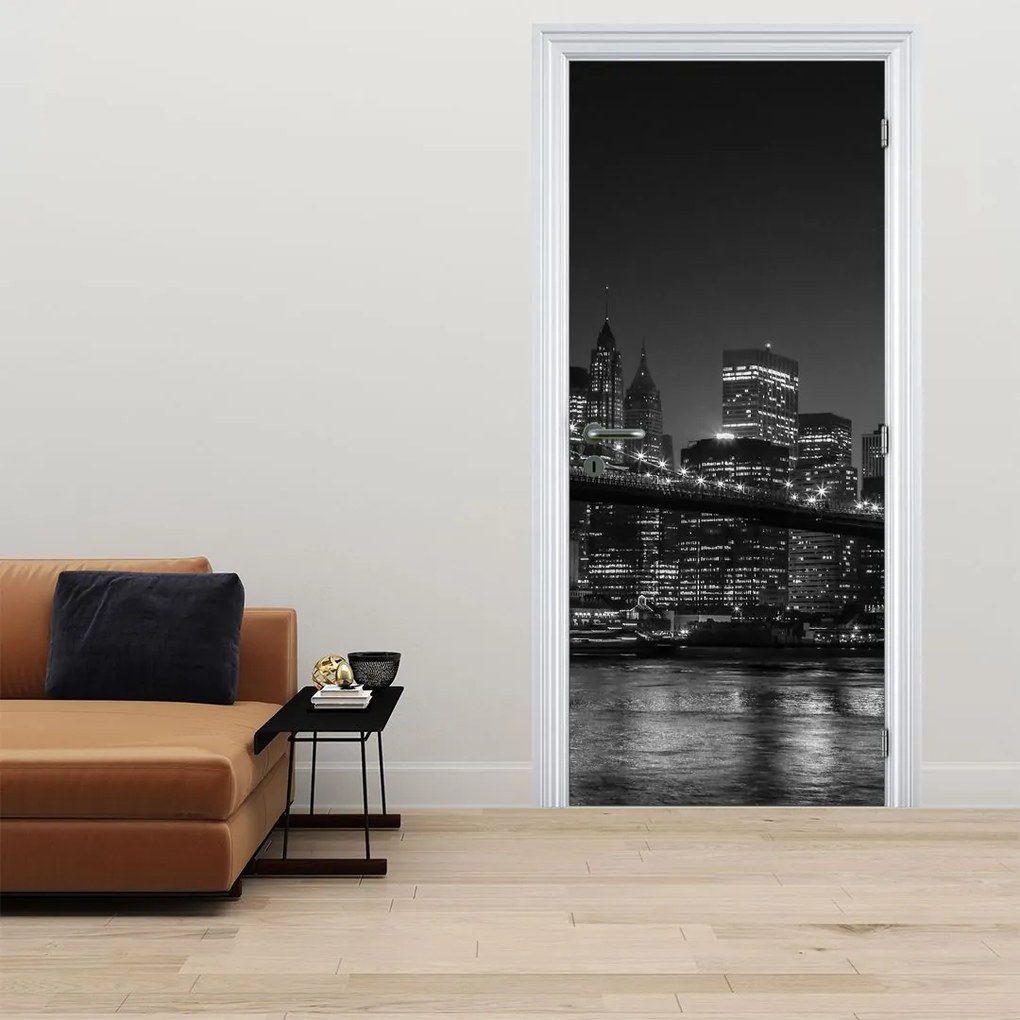 Fotótapéta ajtóra - Brooklyn híd New Yorkban (95x205cm)